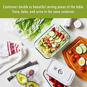 Zwilling fresh save 2 piece small glass airtight food storage container meal prep container  urban country home decor