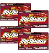 Hot Tamales Fierce Cinnamon Candy, 4.25oz Box Each (Pack of 4) Theater Box, Cinnamon Candy, Gummy...