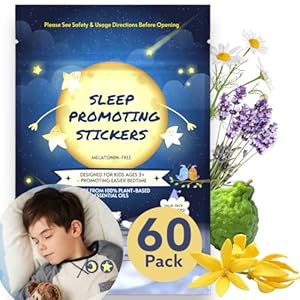 Sleep Patches for Kids and Adults – 60 Natural Essential Oils Sleep Aid Patches, Sleeping Patch for Kids & Adults, Sleep aid for Kids, Sleep Stickers, Sleeping Stickers, No Melatonin Sleep Aid