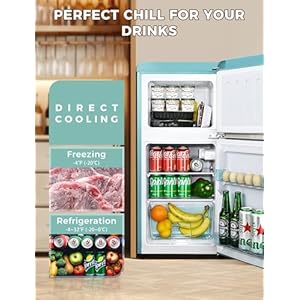   32-CuFt-Fridge-with-Freezer-Retro-Double-Door-Refrigerator-with-7-Level-Thermostat-Adjustable-Removable-Glass-Shelves-for-Bedroom-Office-Apartment-Dorm-Bar-Blue