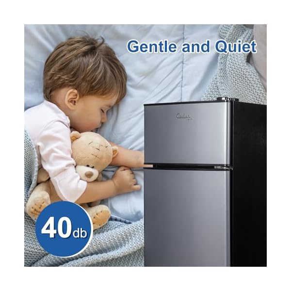   Mini-Fridge-with-Freezer-29-CuFt-Small-Fridge-Energy-Saving-Low-Noise7-Adjustable-Thermostat-Double-Door-Small-Refrigerator-for-Dorm-Bedroom-Office