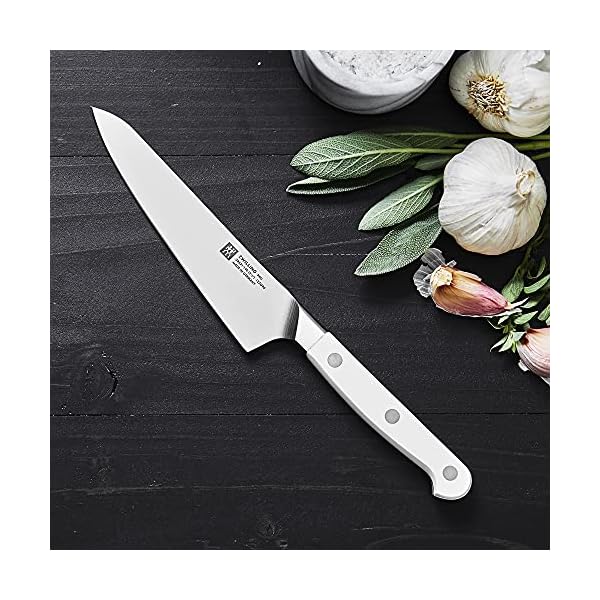 Zwilling pro le blanc 55 inch fine edge prep knife razor sharp blade white polymer handle made in germany  urban country home decor