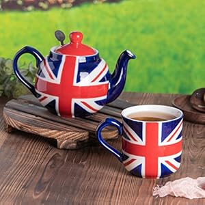   Farmhouse-Mug-85-fl-oz-250-ml-Union-Jack-hand-painted-finish