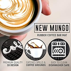 New mungo coffee bar mat coffee bar accessories for coffee station coffee accessories coffee bar decor coffee decor love is brewing coffee maker mat for countertops rubber mat 18×12  urban country home decor