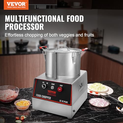 VEVOR-Food-Processor-Vegetable-Chopper-7-Quart-Bowl-750W-Food-Grade-Stainless-Steel-Food-Processor-Chopper-with-2-Extra-S-Curve-Blades-Multifunctional-for-Chopping-Vegetables-Meat-Grains-Nuts VEVOR Food Processor Vegetable Chopper 7 Quart Bowl 750W Food Grade Stainless Steel Food Processor Chopper with 2 Extra S Curve Blades Multifunctional for Chopping Vegetables Meat Grains Nuts