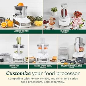 Cuisinart FP 130MB Core Custom 13 Cup Multifunctional Food Processor Marine Blue