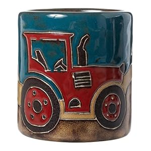 Farmscenebarnyardtractor16ozhandcraftedmug  Urban Country Home Decor Farm scene barnyard tractor 16oz handcrafted mug  urban country home decor
