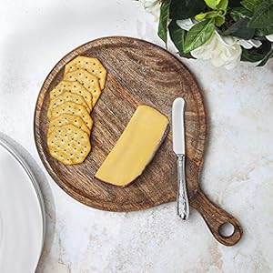   Godinger-Round-Wood-Chopping-Cutting-Board-with-Handle-Kitchen-for-Fruits-VegetablesMeat