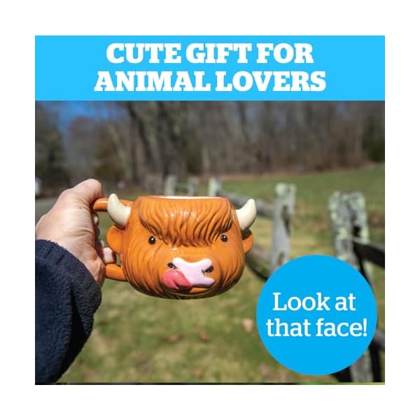   BigMouth-Cute-Ceramic-Highland-Cow-Coffee-Mug-Country-Farmhouse-Kitchen-Cup-Gifts-for-Animal-Lovers