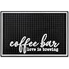 New mungo coffee bar mat coffee bar accessories for coffee station coffee accessories coffee bar decor coffee decor love is brewing coffee maker mat for countertops rubber mat 18×12  urban country home decor