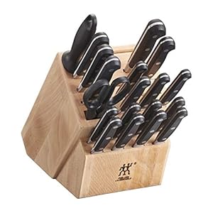 Zwilling professional s 20 piece razor sharp german block knife set made in company owned german factory with special formula steel perfected for almost 300 years dishwasher safe  urban country home decor