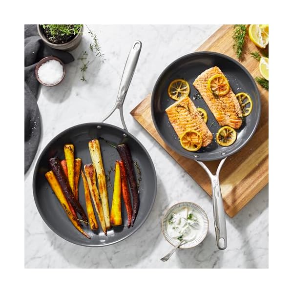 Zwilling spirit energy 2 pc stainless steel ceramic nonstick 10 in 12 in fry pan set  urban country home decor