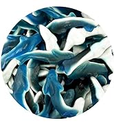 Blue Gummy Sharks Candy, 2 Pound Bulk Bag, The Hampton Popcorn & Candy Company,