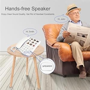 Corded Phones for Seniors - 9 One-Touch Memory Speed Dialing Desktop Landline Telephone for Office, Front Desk, Home, Hotel Corded Phones for Seniors 9 One Touch Memory Speed Dialing Desktop Landline Telephone for Office Front Desk Home Hotel