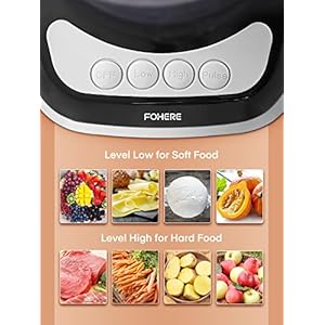 FOHERE Food Processor, 12 Cup, 2-in-1 Feed Chute Vegetable Chopper & Meat Grinder for Mincing, Dicing, Shredding, Puree & Kneading Dough, Stainless Steel FOHERE Food Processor 12 Cup 2 in 1 Feed Chute Vegetable Chopper Meat Grinder for Mincing Dicing Shredding Puree Kneading Dough Stainless Steel