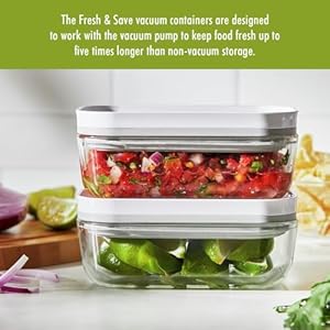 Zwilling fresh save 2 piece small glass airtight food storage container meal prep container  urban country home decor