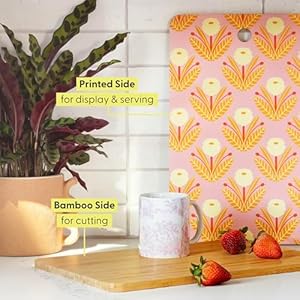 SSociety6 Bamboo Cutting Board- Kitchen Decor by Burcu Korkmazyurek - Unique Cutting Boards for Kitchen, 16" x 10.5" x 0.5", Summer Botanical Garden IX SSociety6 Bamboo Cutting Board Kitchen Decor by Burcu Korkmazyurek Unique Cutting Boards for Kitchen 16 x 105 x 05 Summer Botanical Garden IX