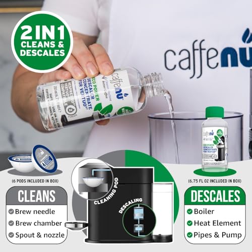 Nespresso-Compatible-Descaling-Kit-2-Uses-Nespresso-Vertuo-Descaling-Solution-and-6-Cleaner-Pods-Removes-Limescale-Cleans-Pod-Area-Better-Tasting-Hotter-Coffee-4-Months-Supply Nespresso Compatible Descaling Kit 2 Uses Nespresso Vertuo Descaling Solution and 6 Cleaner Pods Removes Limescale Cleans Pod Area Better Tasting Hotter Coffee 4 Months Supply