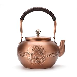   Kuiwisen-Handmade-Apple-Shape-Copper-Kettle-Teapot-Copper-Stovetop-Kettle-Teapot-15mm-Thick-Pure-Red-Copper-Handmade-1600-ml-198bl-Pattern-1-Blessing-Large