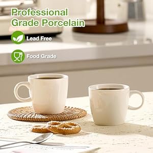 Porcelain Espresso Cups Set of 4, 3.5 oz Small Coffee Mugs, White Demitasse Cups Perfect for Espresso Machine and Coffee Maker, Microwave Dishwasher Safe Espresso Cups Porcelain Espresso Cups Set of 4 35 oz Small Coffee Mugs White Demitasse Cups Perfect for Espresso Machine and Coffee Maker Microwave Dishwasher Safe Espresso Cups