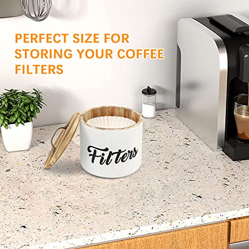 Coffee-Filter-Holder-Farmhouse-White-Filter-Storage-Container-Basket-for-Counter-Wooden-Case-Coffee-Bar-Accessories Coffee Filter Holder Farmhouse White Filter Storage Container Basket for Counter Wooden Case Coffee Bar Accessories