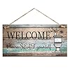 Funny wall decor sign for bathroom farmhouse rustic bathroom wall art pictures decoration 126 please seat yourself wood plaque  urban country home decor