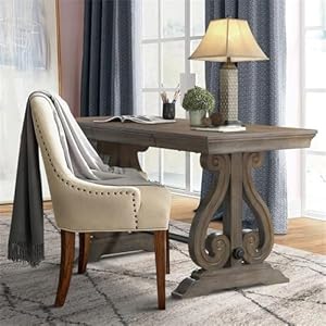 Homelegancehiddendrawerwritingdesk60wantiquegray  Urban Country Home Decor Homelegance hidden drawer writing desk 60 w antique gray  urban country home decor