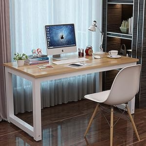 NSdirect Modern Computer Desk 63 Inch Large Office Desk, Writing Study Table for Home Office Desk Workstation Wide Metal Sturdy Frame Thicker Steel Legs, White NSdirect Modern Computer Desk 63 Inch Large Office Desk Writing Study Table for Home Office Desk Workstation Wide Metal Sturdy Frame Thicker Steel Legs White