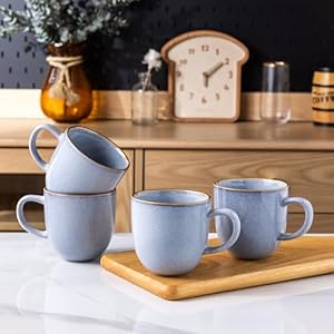 Amorarc12ozcoffeemugsceramiccoffeemugssetof6formanwomandadmommoderncoffeemugswithhandleforlattecappuccinomilkcocoadishwashermicrowavesafebluereactiveglaze  Urban Country Home Decor Amorarc 12oz coffee mugs ceramic coffee mugs set of 6 for man woman dad mom modern coffee mugs with handle for lattecappuccinomilkcocoa dishwashermicrowave safe blue reactive glaze  urban country home decor