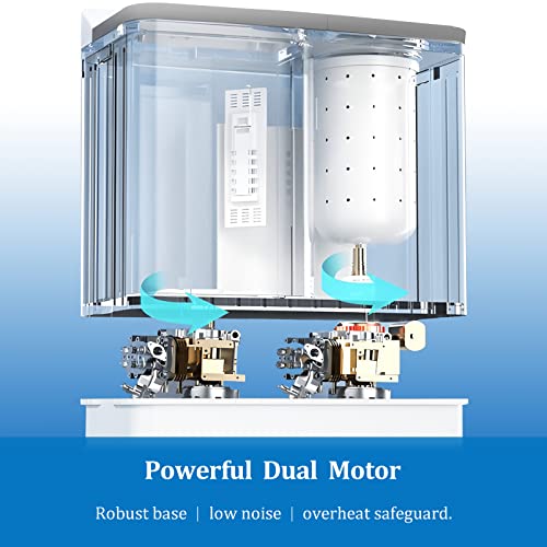 22 lbs Compact Mini Twin Tub Washing Machine with Drying Rack&10 Hangers, 13 lbs Washer Mini Compact Laundry Machine and 9 lbs Spinner, Handy and Environment friendly for Dorms, Residence - Image 7