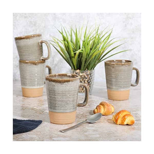  Gibson-Elite-4-Pack-Dreamweaver-Terracotta-Reactive-17-OZ-Mug-Set-Earthy-Brown
