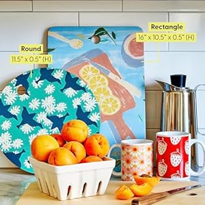 SSociety6 Bamboo Cutting Board- Kitchen Decor by Burcu Korkmazyurek - Unique Cutting Boards for Kitchen, 16" x 10.5" x 0.5", Summer Botanical Garden IX SSociety6 Bamboo Cutting Board Kitchen Decor by Burcu Korkmazyurek Unique Cutting Boards for Kitchen 16 x 105 x 05 Summer Botanical Garden IX