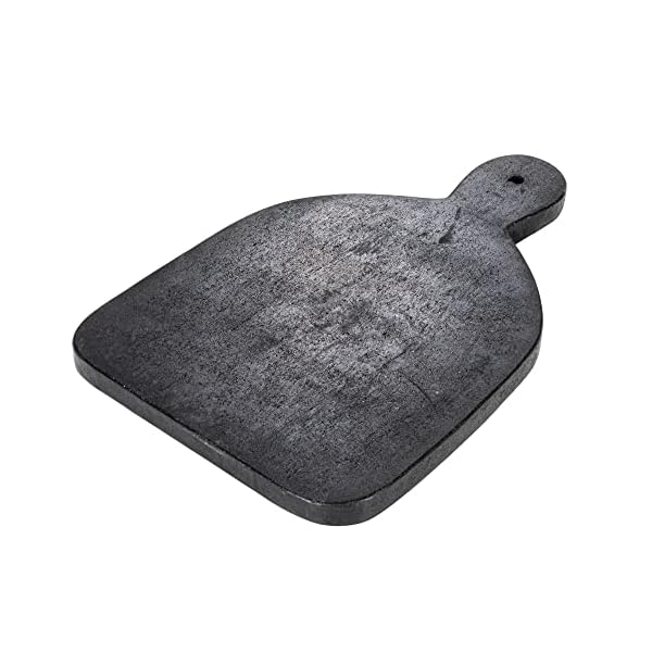 Bloomingville wide marble cutting or charcuterie board with handle black  urban country home decor