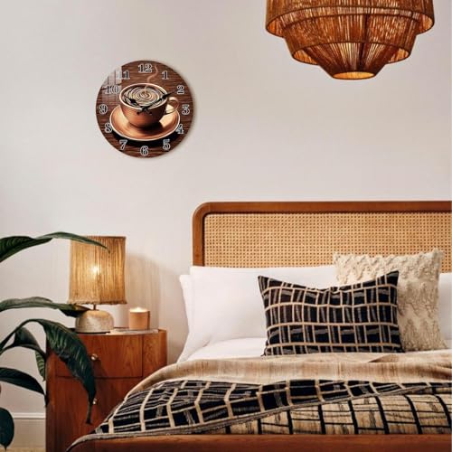 Kitchen-Wall-Clocks-for-Farmhouse-Deco-Coffee-Cup-Clock-Battery-Operated-12-inch-Rustic-Wall-Clock-Silent-Non-Ticking-for-Office-Bedroom-Living-Room Kitchen Wall Clocks for Farmhouse Deco Coffee Cup Clock Battery Operated 12 inch Rustic Wall Clock Silent Non Ticking for Office Bedroom Living Room