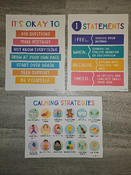 Calm Down Corner Posters