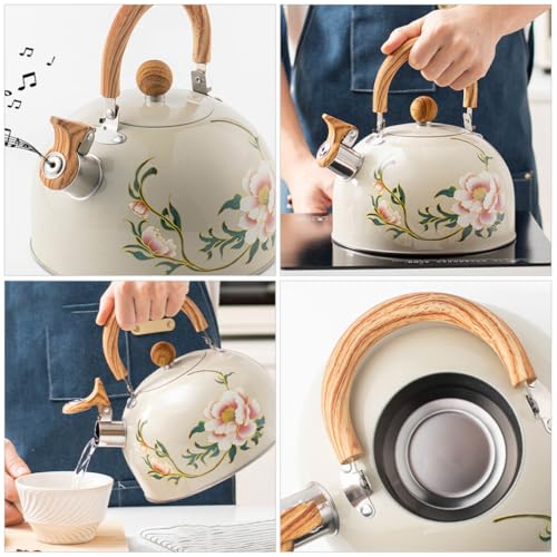 Ciieeo-Whistling-Teapot-3L-Stovetop-Tea-Kettle-Whistling-Stainless-Steel-Tea-Kettles-Flower-Pattern-Hot-Water-Kettle-Teapot-Loud-Whistling-Kettle-Induction-Tea-Kettle-for-Home-Kitchen Ciieeo Whistling Teapot 3L Stovetop Tea Kettle Whistling Stainless Steel Tea Kettles Flower Pattern Hot Water Kettle Teapot Loud Whistling Kettle Induction Tea Kettle for Home Kitchen