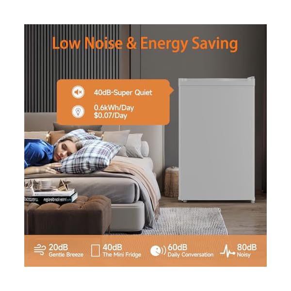   43-CuFt-Mini-Fridge-With-Freezer-Single-Door-Mini-Fridge-w7-Settings-Temperature-Adjustable-Mini-Refrigerator-for-Apartment-Bedroom-Office-Dorm-Grey
