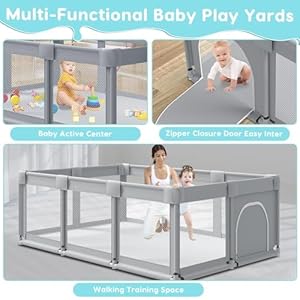   74-50-Large-Baby-Playpen-Baby-Playard-for-Babies-and-Toddlers-Baby-Fence-Play-Pens-for-Indoor-Outdoor-Sturdy-Safety-Play-Yard-with-Soft-Breathable-Mesh-Anti-Fall-Grey