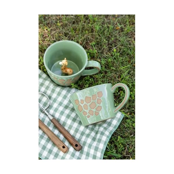   DIHOclub-Giraffe-Coffee-Cup-Ceramic-3D-Wild-Animal-Inside-MugCute-Cartoon-Handmade-Figurine-MugsHoliday-and-Birthday-Gift-for-Coffee-Milk-Tea-Lovers12-OGreen-Giraffe