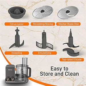 NutriChef Food Processor 2 Liter Capacity - Multipurpose & Ultra Quiet Powerful Motor - Includes 6 Attachment Blades - 12 Cup Capacity - Pre-Set Speed For Easy Use - Black Chrome & Space Gray NutriChef Food Processor 2 Liter Capacity Multipurpose Ultra Quiet Powerful Motor Includes 6 Attachment Blades 12 Cup Capacity Pre Set Speed For Easy Use Black Chrome Space Gray