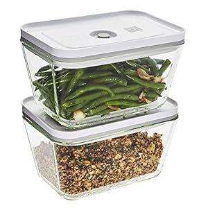 ZWILLING Fresh Save 2 pc Large Glass Airtight Food Storage Container Meal Prep Container