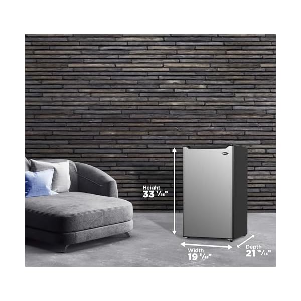   Danby-DCR044B1SLM-6-44-CuFt-Compact-Refrigerator-with-Chiller-Mini-Fridge-for-Bar-Dorm-Basement-Den-Kitchen-or-Living-Room-Stainless-Steel