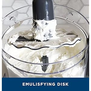GE Food Processor | 12 Cup | Complete With 3 Feeding Tubes & Stainless Steel Accessories - 3 Discs + Dough Blade | 3 Speed | Great for Shredded Cheese, Chicken & More | Kitchen Essentials | 550 Watts GE Food Processor 12 Cup Complete With 3 Feeding Tubes Stainless Steel Accessories 3 Discs Dough Blade 3 Speed Great for Shredded Cheese Chicken More Kitchen Essentials 550 Watts