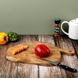   GoCraft-Wooden-Cutting-Board-with-Handle-Mango-Wood-Leaf-Shape-Chopping-Prep-Serve-Board-Charcuterie-Platter-17-x-105