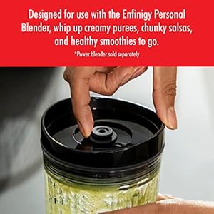   ZWILLING-Enfinigy-Vacuum-Lidfor-Personal-Blender-Jar-Black