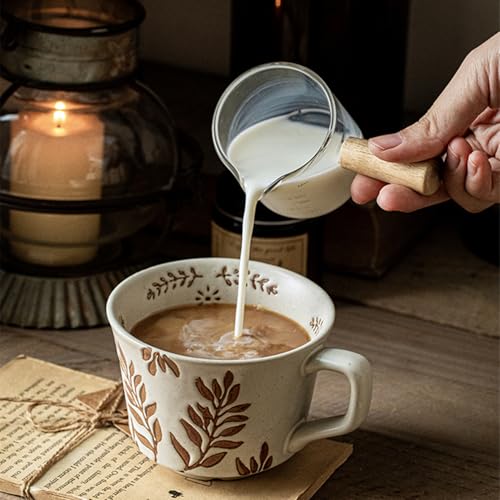 12ozrusticceramiccoffeemugsetof4handmadepotterycountrysidecoffeemugswithbighandleforlatteteamilkhotcocoadishwashermicrowavesafeplants  Urban Country Home Decor 12oz rustic ceramic coffee mug set of 4 handmade pottery countryside coffee mugs with big handle for latteteamilkhot cocoadishwasher microwave safeplants  urban country home decor
