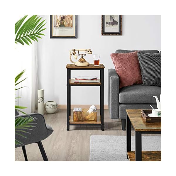   Topeakmart-3-Tier-End-Table-Industrial-Side-Telephone-Table-with-Storage-Shelf-for-Living-Room-Rustic-Brown