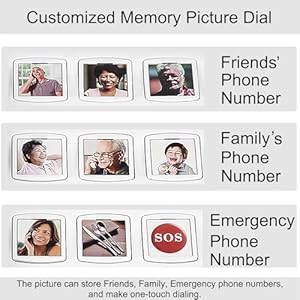 Corded Phones for Seniors - 9 One-Touch Memory Speed Dialing Desktop Landline Telephone for Office, Front Desk, Home, Hotel Corded Phones for Seniors 9 One Touch Memory Speed Dialing Desktop Landline Telephone for Office Front Desk Home Hotel