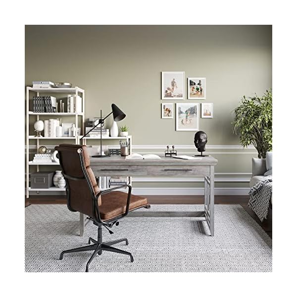   BELLEZE-Modern-Simple-Home-Office-Computer-Laptop-Writing-Desk-Wood-Study-Table-Workstation-with-Drawers-55-Inch-Norrell-Gray-Wash