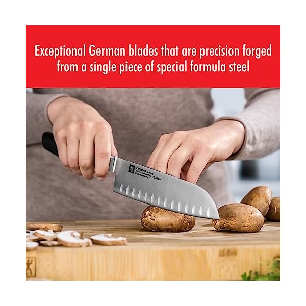 Zwilling all star 8 inch chef knife razor sharp german knife made in company owned german factory with special formula steel perfected for almost 300 years dishwasher safe rose gold end cap  urban country home decor